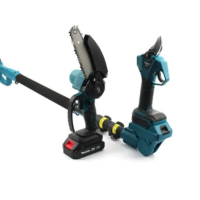 Професійний набір Makita 3в1 24V акумуляторна міні-пила DUC155HN та цифровий секатор DUP270  телескопічна штанга 1.6 м для догляду за садом